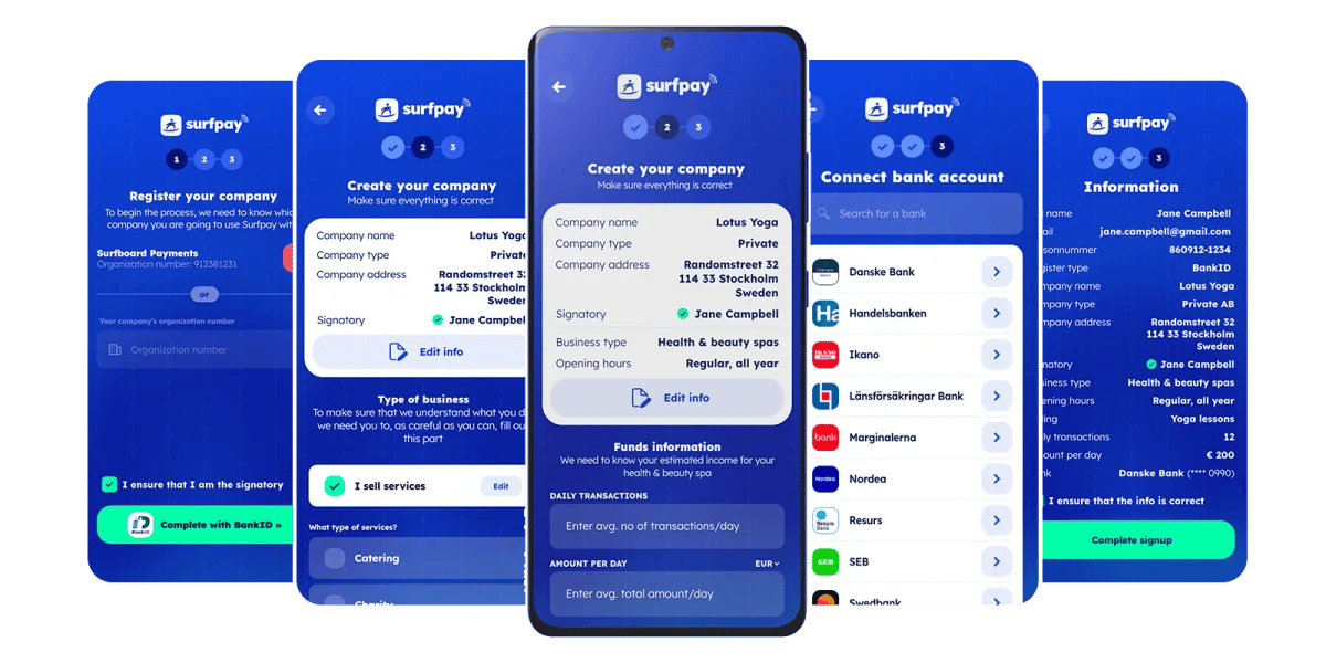 Surfpays onboarding är mjukare än vågorna
